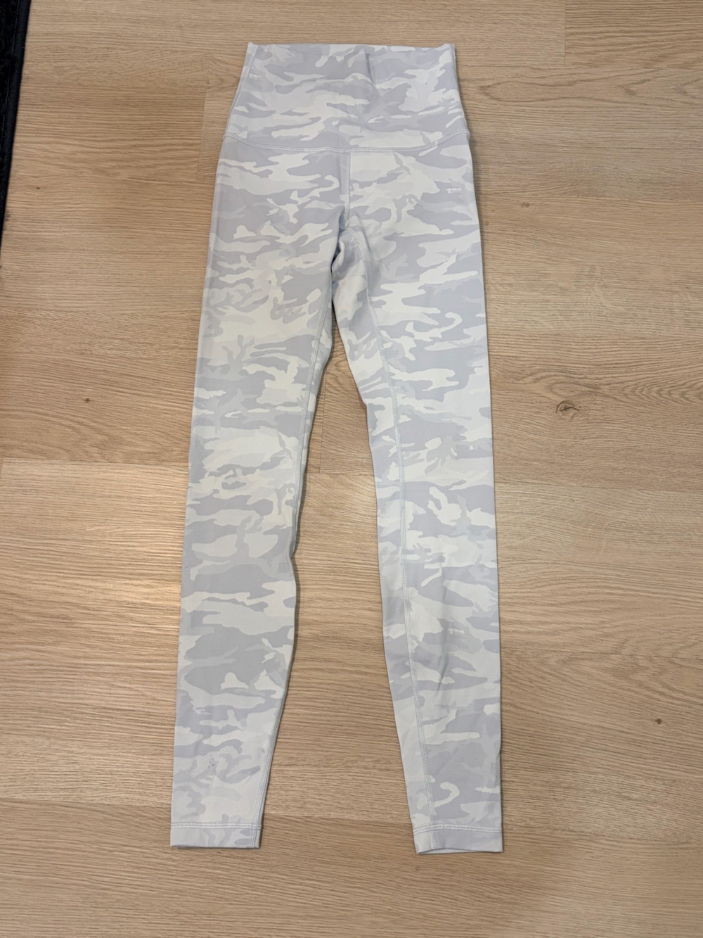 lululemon athletica Pale Gray Camo Leggings